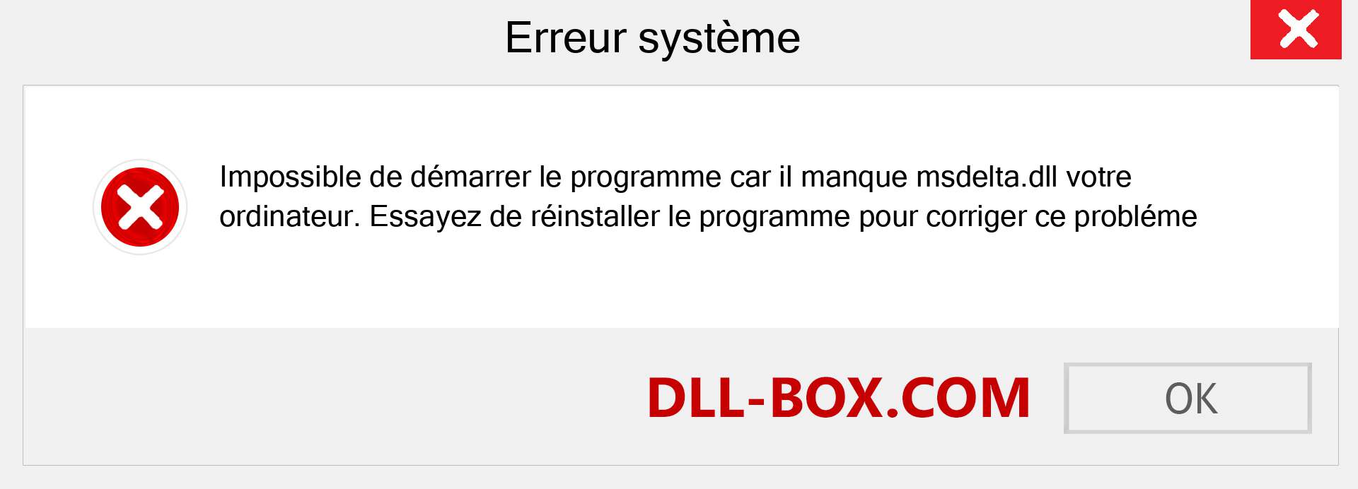 Le fichier msdelta.dll est manquant ?. Télécharger pour Windows 7, 8, 10 - Correction de l'erreur manquante msdelta dll sur Windows, photos, images