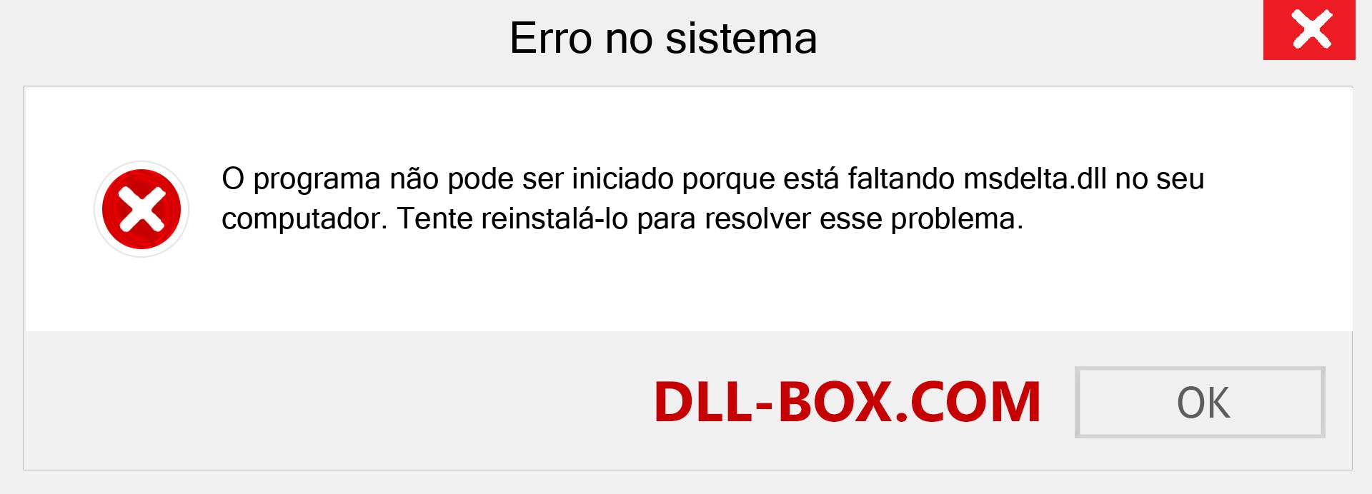Arquivo msdelta.dll ausente ?. Download para Windows 7, 8, 10 - Correção de erro ausente msdelta dll no Windows, fotos, imagens